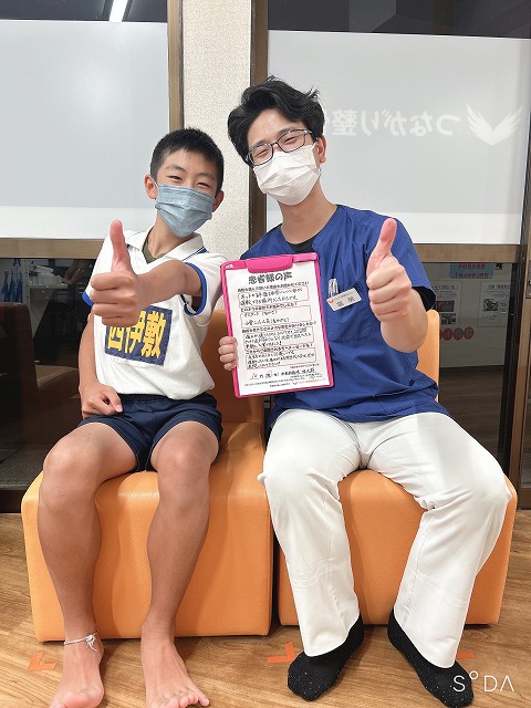 10代　男性　岩崎様　オスグット